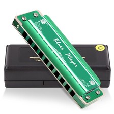 EASTTOP Upgrade Diatonic Blues Harmonica Key of C 10Hole Diatonic Mouth Organ US