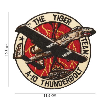 Aufnäher der US-Air-force A-10 Thunderbolt The Tiger Team ca 10,8x11,5cm
