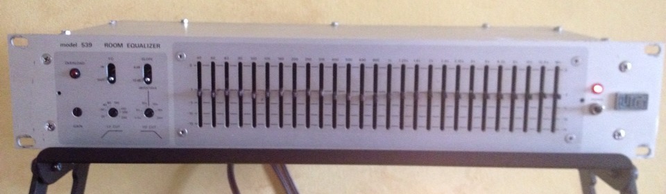 Urei 539 Room Equalizer, 27 Band, High and Low Cut, Vintage Rack  