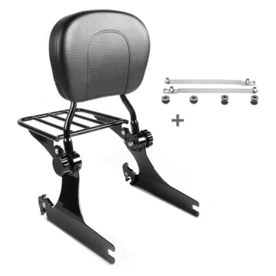 Sissybar für Harley Davidson Dyna Street Bob 2009-2017 m. Rack Docking schwarz