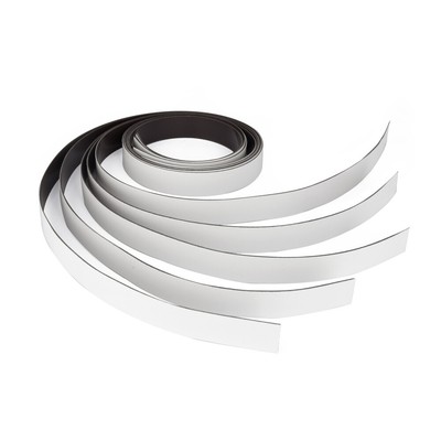 ewtshop® Magnetband, Magnetbänder in weiß, 5 x 1 Meter, 20 ...