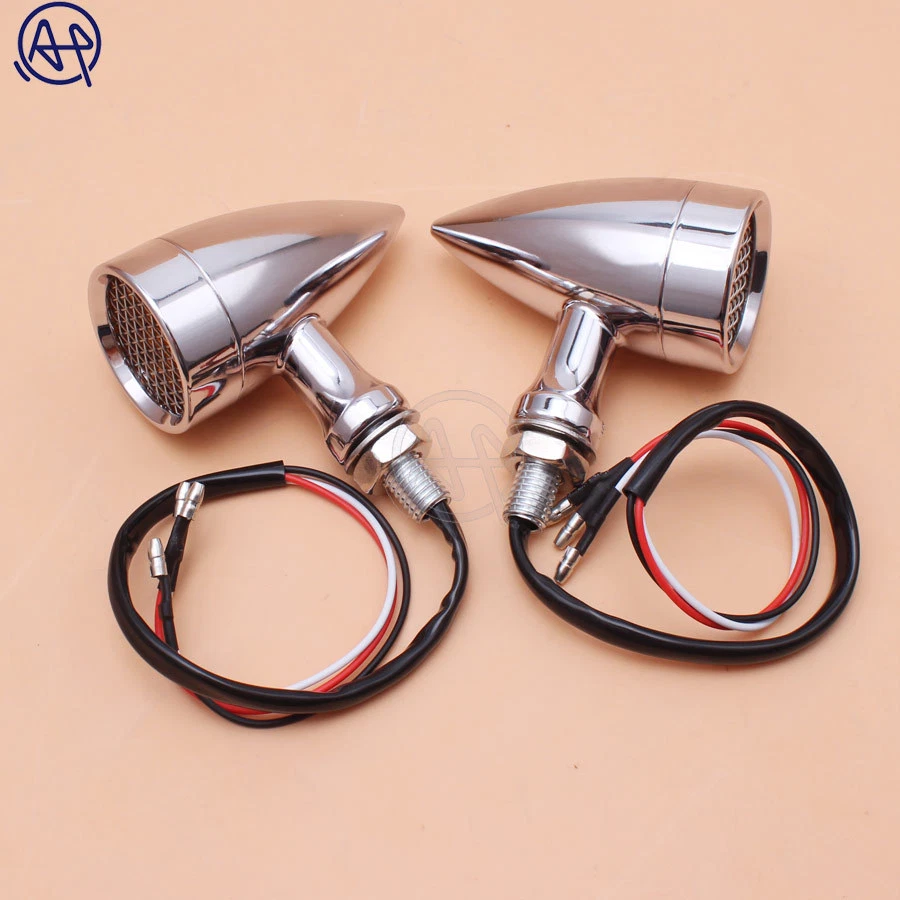 Luz LED ámbar universal 2 piezas luz de señal de giro freno luz de funcionamiento 10 mm Foto 3 de 4