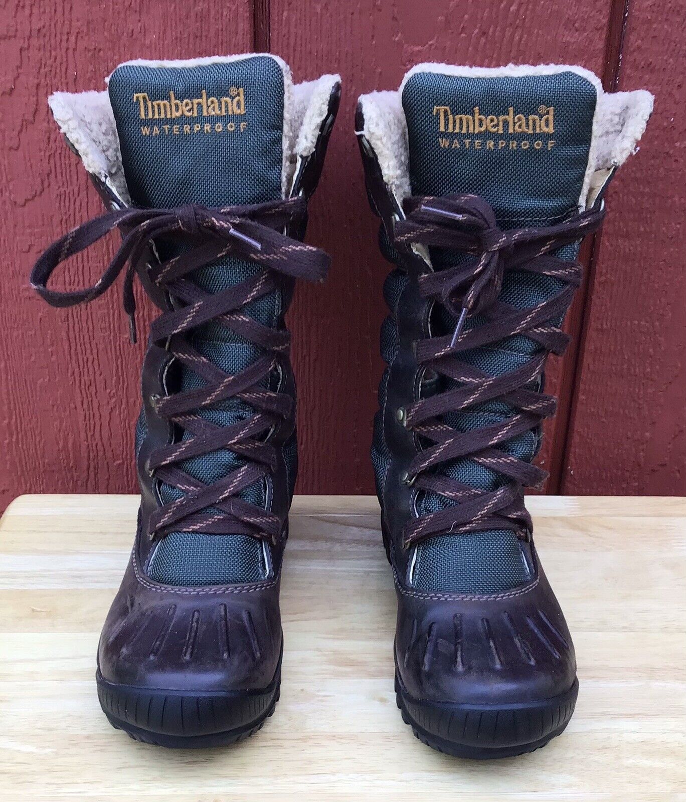 consensus Bishop Semblance Timberland Women's Size 6.5M Mount Holly Snow Boots Brown Leather  Waterproof | eBay