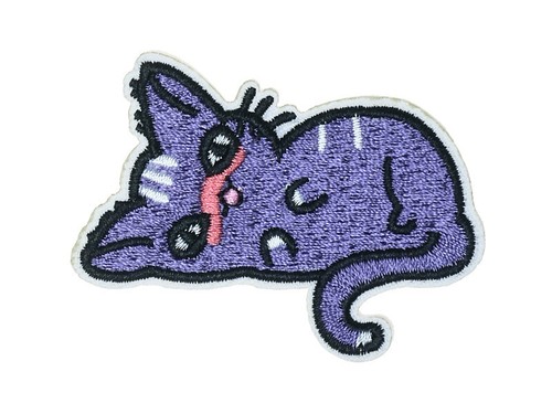Cute Cats Embroidery Patches Animal Iron on Sew on Sticker for Coat Jean Bag Hat - Picture 41 of 41