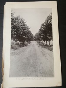 1915 photographic plate insert standard earth road Southport New York Chemung Co