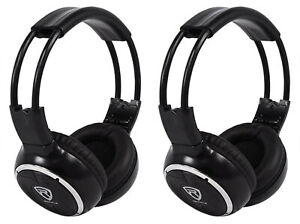 (2) Rockville RFH3 Wireless Infrared IR Car Headphones for Any Car Monitor - Click1Get2 Mega Discount