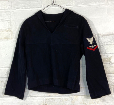 Vintage US Navy Aerographer's Mate 3rd Class Working Blue Jumper Top | eBay