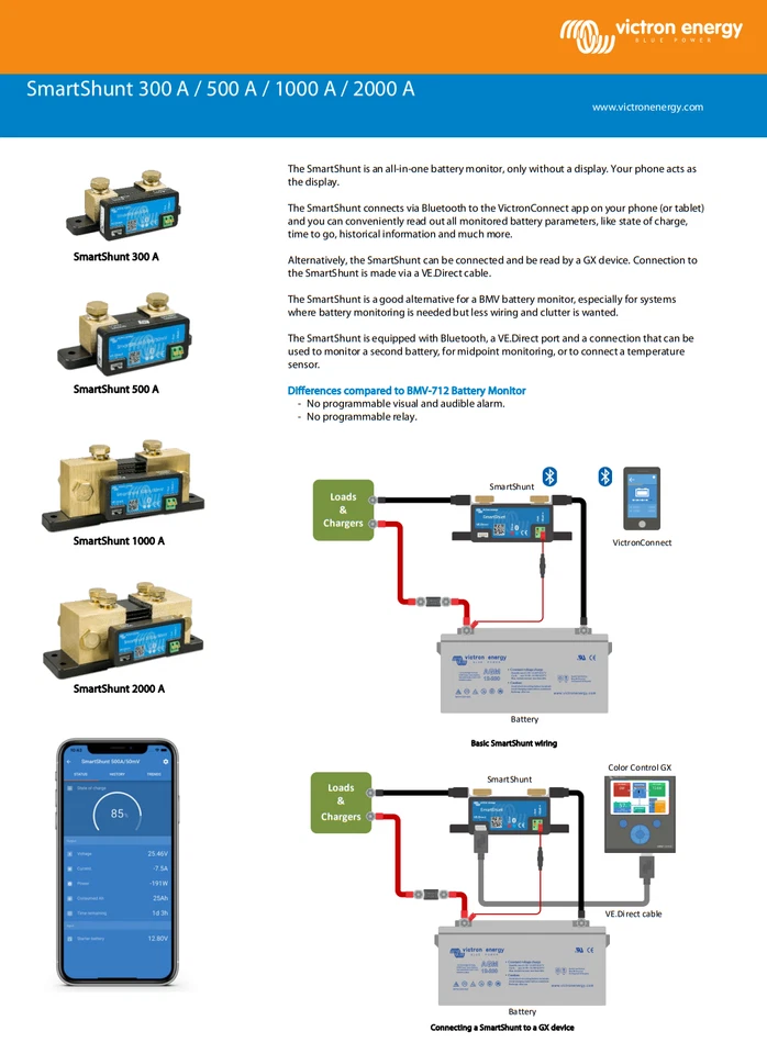 Victron Smart Shunt 300A Battery Monitor Smartshunt SHU050130050 - Express Post - image 4 of 4