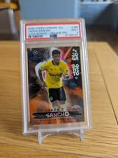 2020 Topps Chrome Joga bonito Jadon Sancho Orange Refactor /25 PSA 9 MINT