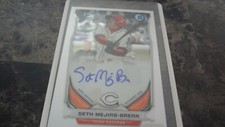 2014 BOWMAN CHROME # BCAP-SMB SETH MEJIAS BREAN   AUTOGRAPHED BASEBALL CARD