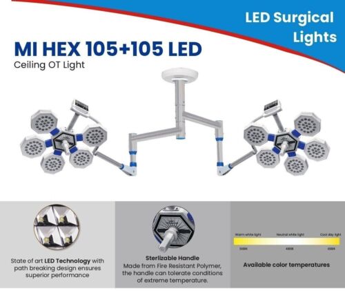 New LED OT Light Hospital use Operation Theater UV, IR Rays protects LED Light - Afbeelding 1 van 6