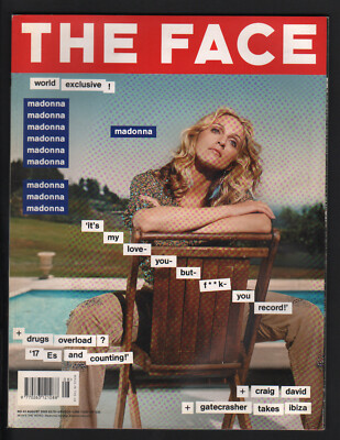 THE FACE UK ROCK & FASHION MAGAZIN 43/2000 MADONNA CRAIG DAVID PAUL BEATTY