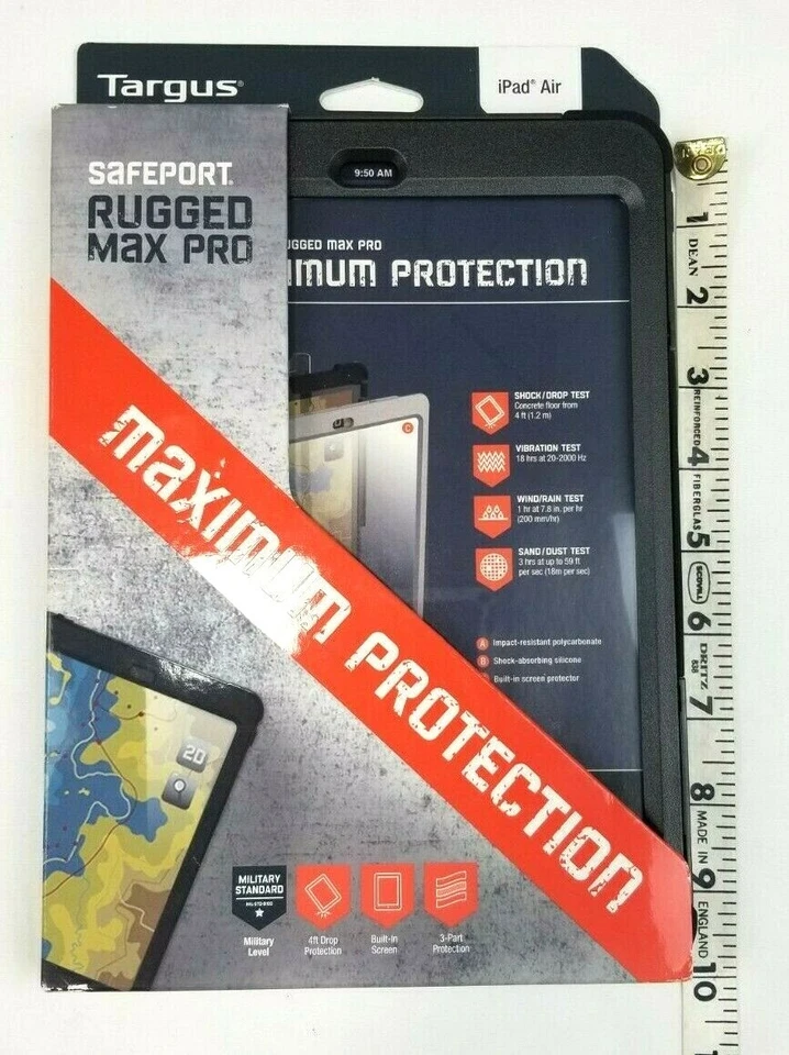 Targus Safeport Rugged Max Pro Military Grade Black Case  for  iPad Air      - Image 4 of 4