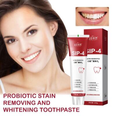 SIP-4 Toothpaste,SIP-4 Tooth Paste, Probiotic Whitening Toothpaste Stain Re K1U