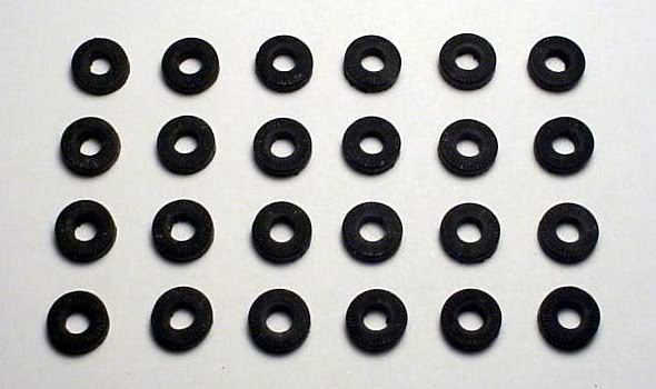 T-JET 12 PR HO Slot Car Slicks for Aurora by Model Motoring