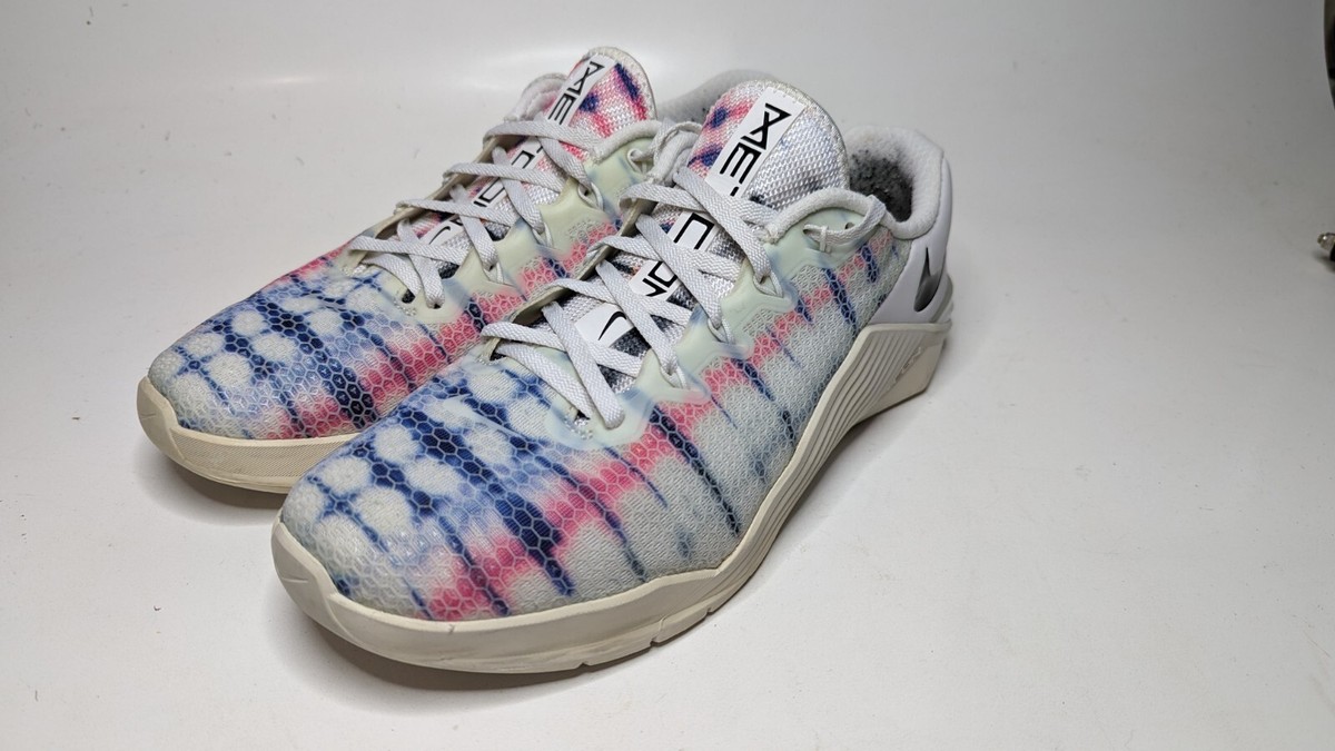Mens Nike Metcon 5 White Tie Dye Training Crossfit Sneakers Shoes Size 9.5 M GUC AURORA_DV3949-101_PHSRH001-  main image 2