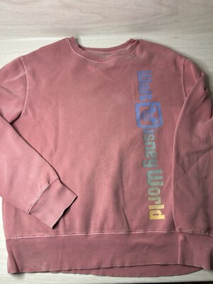 Walt Disney World Crewneck Sweatshirt Pink Womens Small