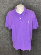 Chaps Shirt Size XL Men's Polo Vintage Purple Casual Dress