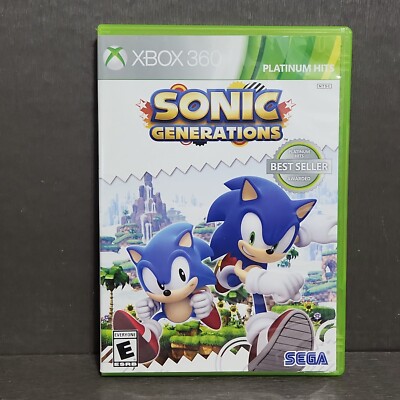 Sonic Generations Xbox 360 CIB Game Platinum Hits