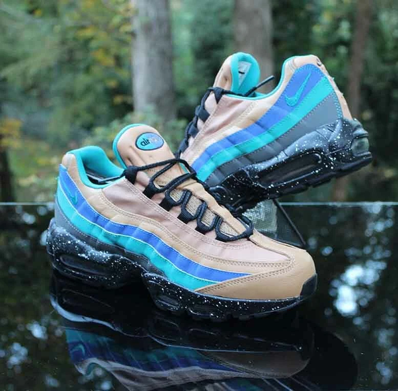 Nike Air Max 95 PRM Men's 8 Mega Blue Tan 538416-204 | eBay