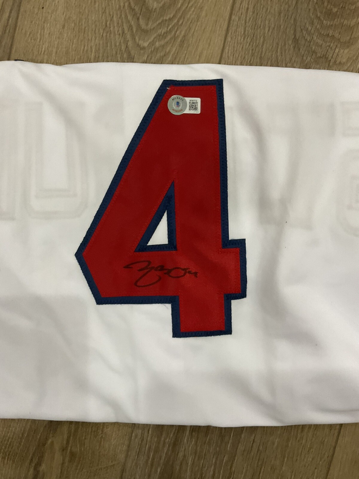 Yadier Molina Autographed Signed St. Louis Cardinals / St. Louis White Baseball Jersey Beckett 