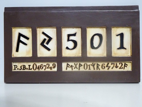 Azkaban Prison Ceramic Number Plate 7″ Wizarding Trunk Harry Potter ...