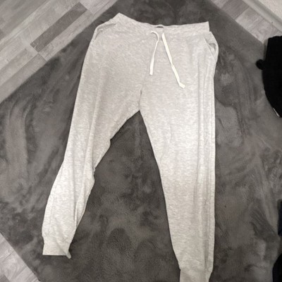 Primark Damen Jogginghose Grau Größe M Normalgröße mit Bindeverschluss