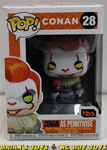Funko Pop! Television Conan as Pennywise #28 Vinyl Figure No Reserve