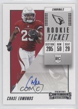 2018 Panini Contenders Rookie Ticket Auto Chase Edmonds #180 Auto u4w