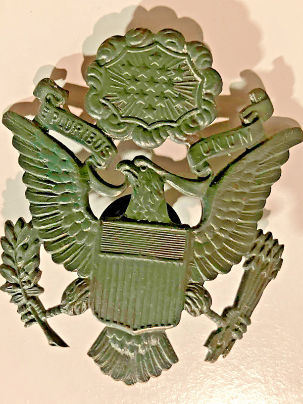 WW 1 U.S. ARMY OFFICER CAP BADGE division regiment patch medal pin
