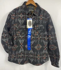 Jachs Men's Shirt Jacket with Pockets Santa Fe Print Small, Large OR XL NWT