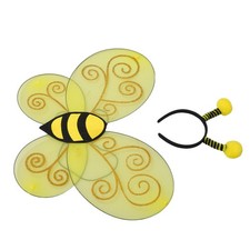 Dress up Bee Wings Headband Costume Party Girls Holiday Headbands