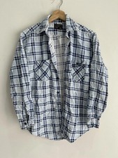 Vintage Jc Penney Plaid Flannel Shirt button uo