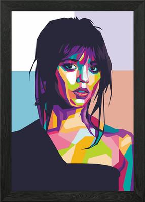 Jenna Marie Ortega Framed Wall Art Poster Canvas Print Picture