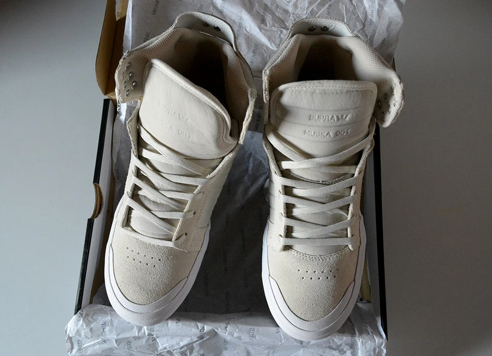 Rare SUPRA Skytop 77 off-white 9.5 43 Muska society factory II 2 vaider 413 tk - Imagen 2 de 4