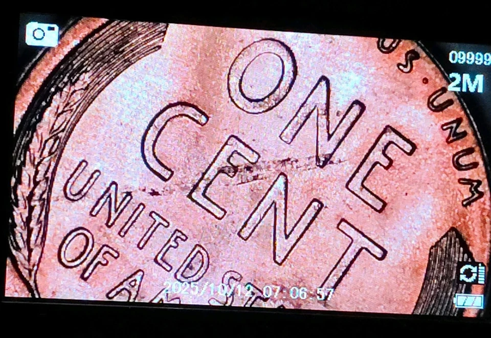 BU 1955 S Filled? Wheat Penny Lamination Error On Reverse Doubling On Obverse - Image 2 of 4