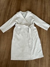 long coat white with belt