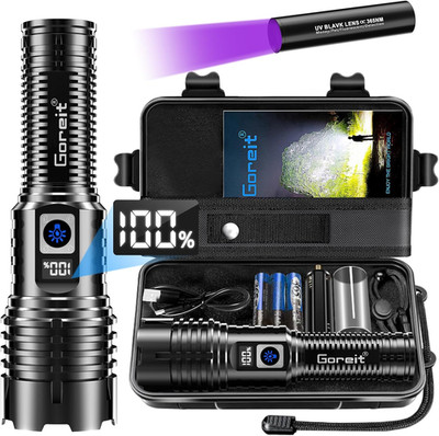 Flashlights LED High Lumens Rechargeable, 20,000 Lumens XHM77.2 Super Bright Fla