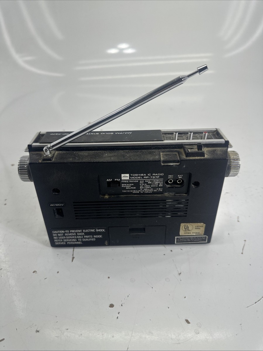 Vintage Toshiba Solid State Radio RP-737F Made in Japan Untested