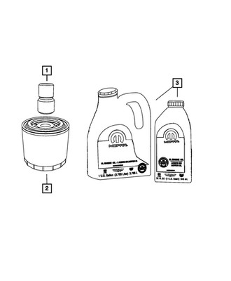 Genuine Mopar 5w40 Engine Oil 50051120AA
