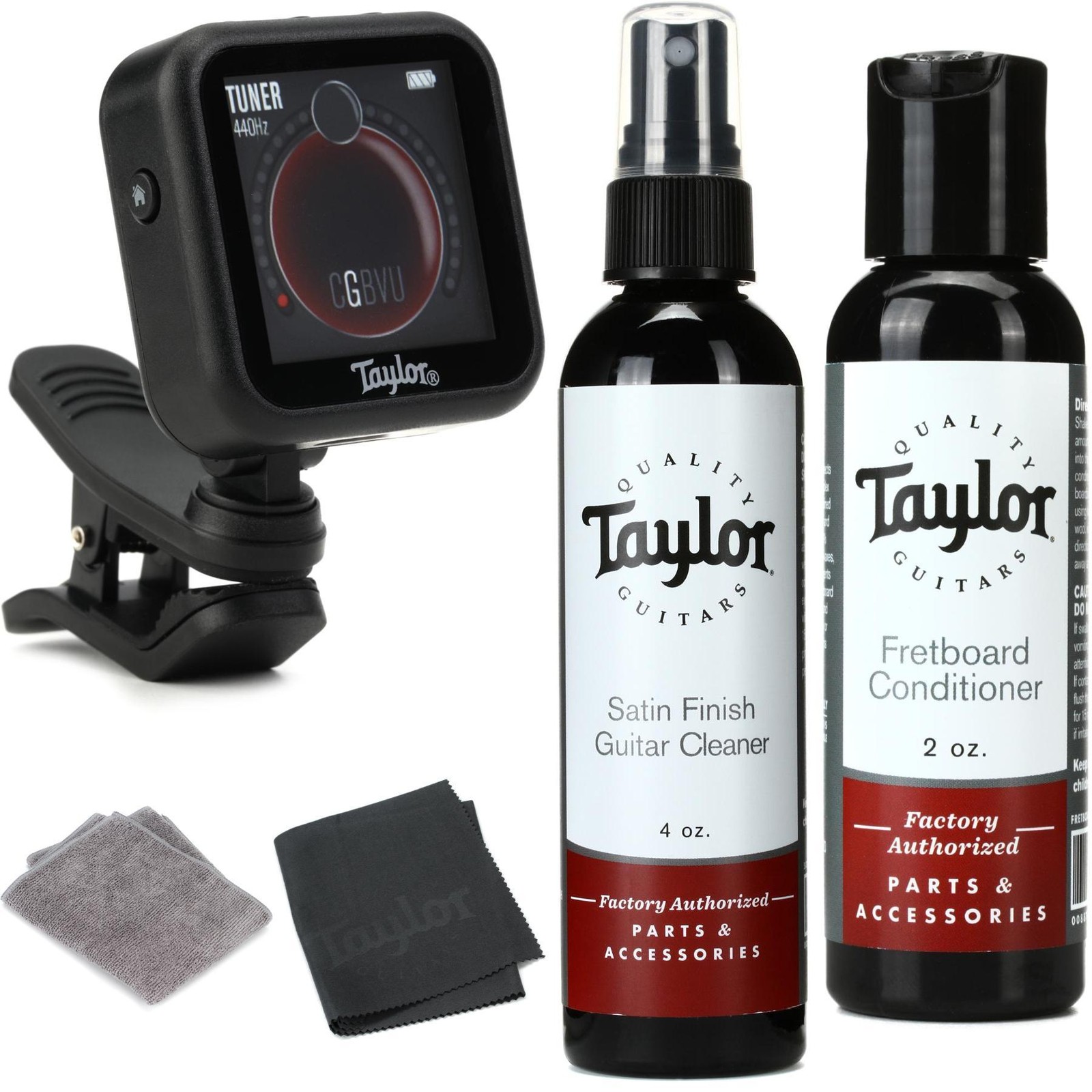 Цифровой клиповый тюнер Taylor и набор средств для очистки матовой поверхности 12190₽