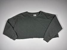 American Eagle Sweatshirt Women S Green Cropped Oversized Relaxed Casual Cozy