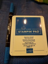 STAMPIN UP Pacific Point SET Ink Pad and Euc Marker Lot