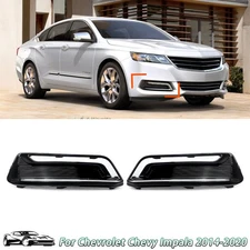 For 2014-2020 Chevrolet Chevy Impala Pair Fog Light Grille Trim Cover Bezels L+R