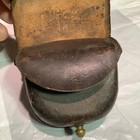 Original US Civil War Leather Cap Pouch, Good Wool, Very Good Condition — photo 7