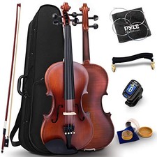 Pyle PGVILN20 Full Size Beginner Violin - 4/4 23-Inch Student Full Size