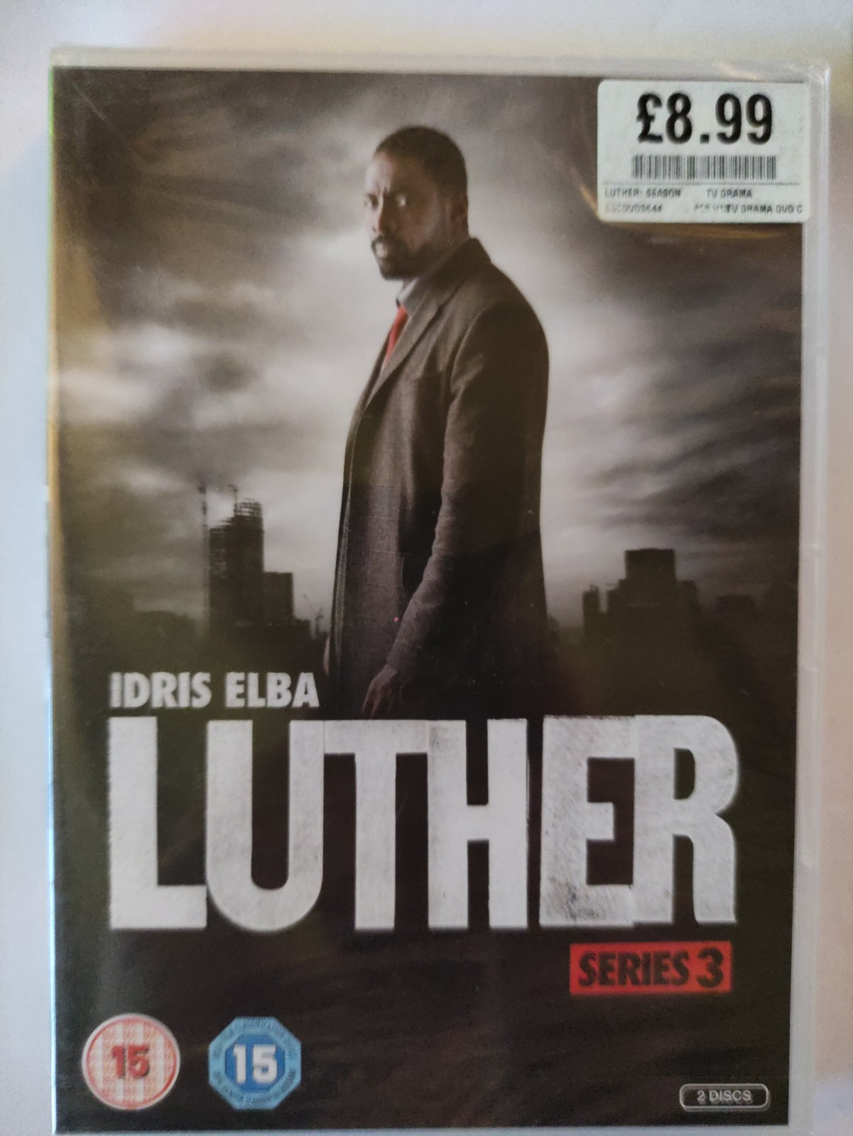 Luther - Series 3 [DVD] ❤️ New Sealed - Idris Elba, Ruth Wilson, Warren Brown