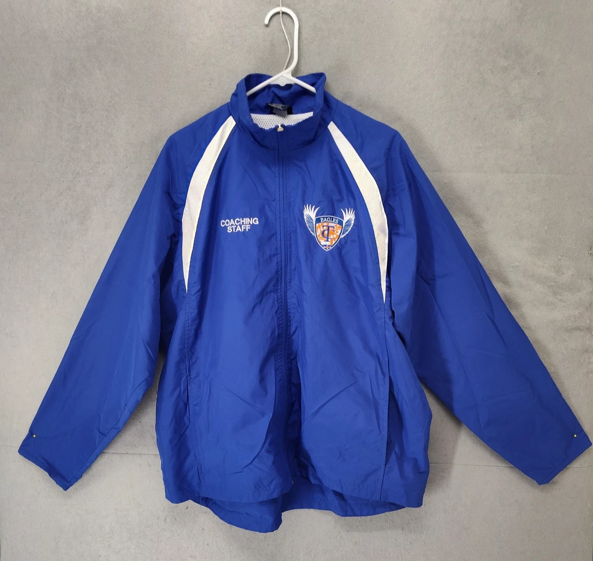Charles River Jacket Mens Large Coaching Staff Eagles Windbreaker Mesh Lined