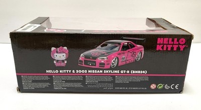Jada Toys 1/24 2002 Nissan Skyline GT-R (BNR34) with Hello Kitty