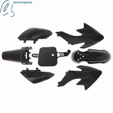 Black Fender Plastic Fairing For Honda XR50 CRF50 110cc 125cc SSR SDG 107 NEW